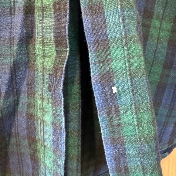 Vintage Quizz New York Plus Cotton Plaid/Chambray Floating Buttondown / 22 - Picture 6 of 11
